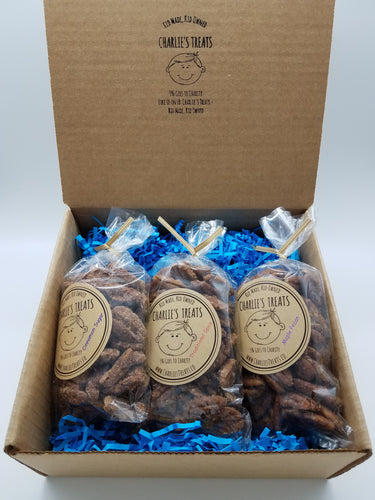 Charlie's Treats Gift Box with Three 5 oz. bags