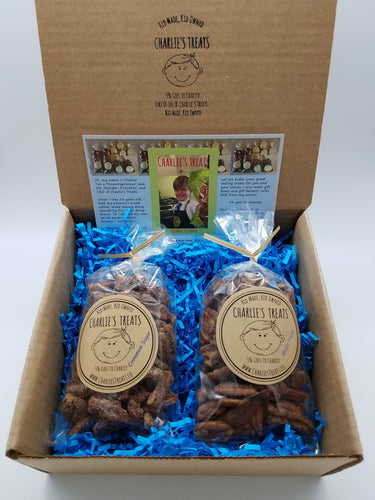 Charlie's Treats Gift Box with Two 5 oz. bags