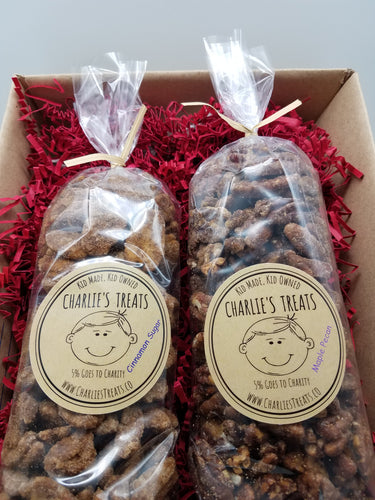 Charlie's Treats Gift Box with Two 10 oz. bags